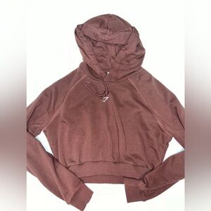 Gym shark crop hoodie